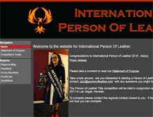 Tablet Screenshot of personofleather.com